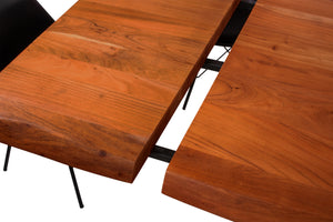 #nussbaumfarben #140(220)x90 #u-gestellsilber