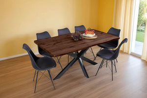 #nussbaumfarben #160x85 #spider-gestellschwarz