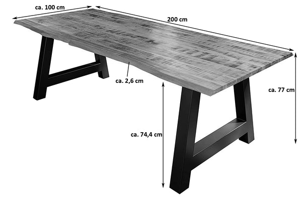 #200x100 #a-gestellsilber