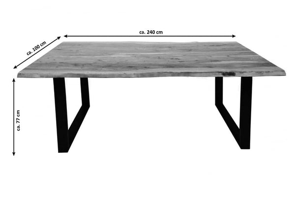 #naturfarben #240x100 #u-gestellsilber