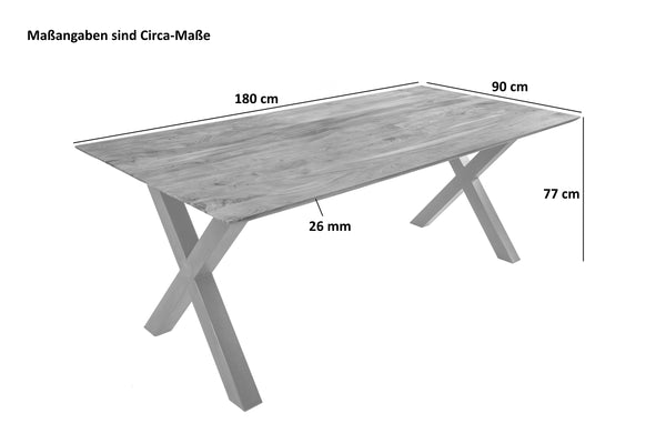 #180x90 #x-gestellsilber