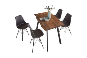 #nussbaumfarben #140x80 #vierfuß-gestellschwarz