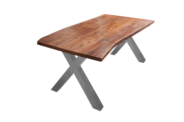 #nussbaumfarben #160x85 #x-gestellsilber