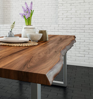 #nussbaumfarben #260x100 #u-gestellsilber