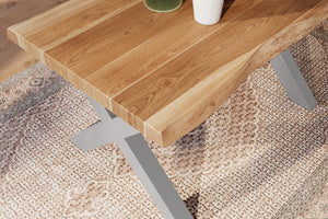 #akazienaturfarben #160x85 #x-gestellsilber