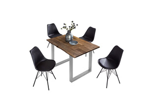 #nussbaumfarben #100x70 #u-gestellsilber