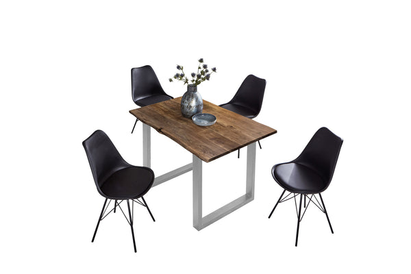 #nussbaumfarben #100x70 #u-gestellsilber