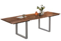 #nussbaumfarben #180(280)x90 #u-gestellsilber