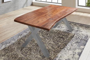 #nussbaumfarben #120x80 #x-gestellsilber