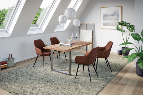 #naturfarben #140x80 #u-gestellsilber