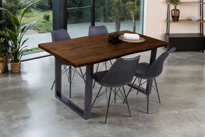 #nussbaumfarben #160x85 #u-gestellschwarz