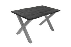 #graufarben #140x80 #x-gestellsilber