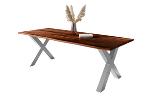 #nussbaumfarben #300x100 #x-gestellschwarz