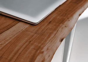 #nussbaumfarben #80x80 #u-gestellweiß