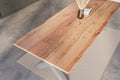 #naturfarben #280x100 #x-gestellsilber