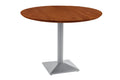 #akazienussbaumfarben #100x100 #säulen-gestelleckigsilber