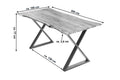 #naturfarben #200x100 #x-gestelledelstahl