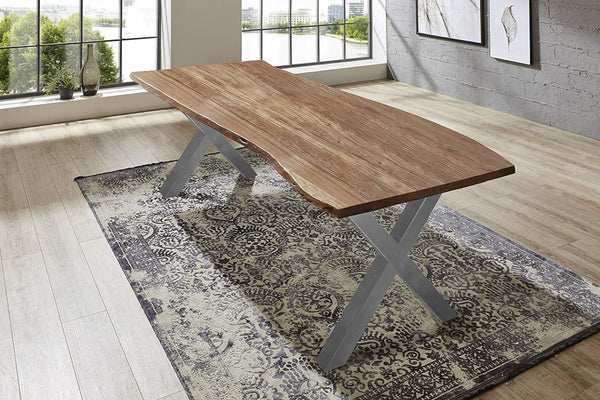 #naturfarben #240x100 #x-gestellsilber