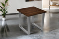 #nussbaumfarben #80x80 #u-gestellsilber