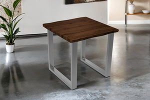 #nussbaumfarben #80x80 #u-gestellsilber