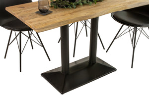 #mangonaturfarben #120x60 #säulen-gestellschwarz