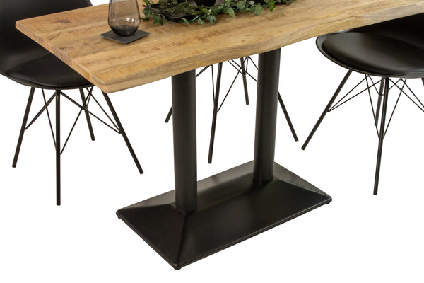 #mangonaturfarben #120x60 #säulen-gestellschwarz