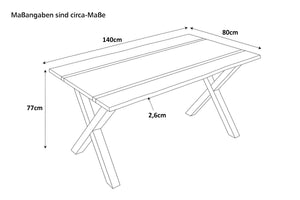 #140x80 #x-gestellschwarz