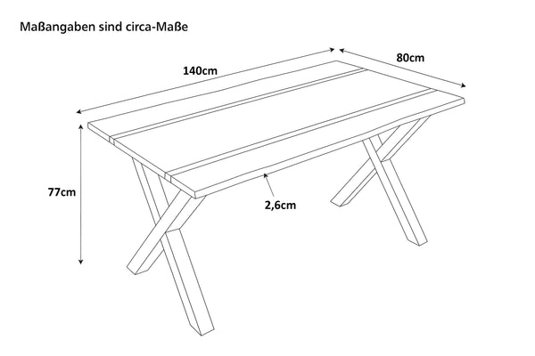 #140x80 #x-gestellschwarz