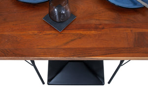 #nussbaumfarben #75x75 #säulen-gestelleckigschwarz