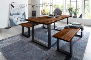 #nussbaumfarben #180x90 #u-gestellschwarz