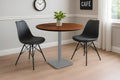 #akazienussbaumfarben #100x100 #säulen-gestelleckigsilber