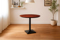 #akazienussbaumfarben #100x100 #säulen-gestelleckigschwarz
