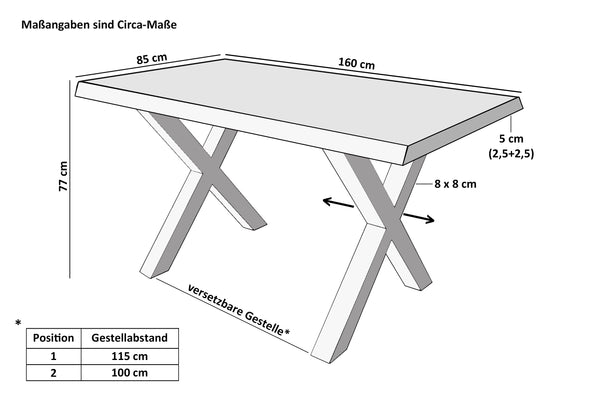 #mangoroughfarben #160x85 #x-gestellschwarz