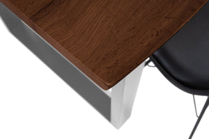 #nussbaumfarben #120x80 #u-gestellsilber