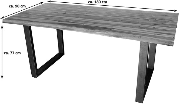 #180x90 #u-gestellsilber