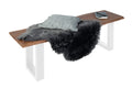 #nussbaumfarben #140cm #u-gestellweiß