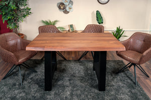 #nussbaumfarben #160x85 #a-gestellschwarz