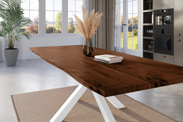 #nussbaumfarben #280x100 #spider-gestellweiß