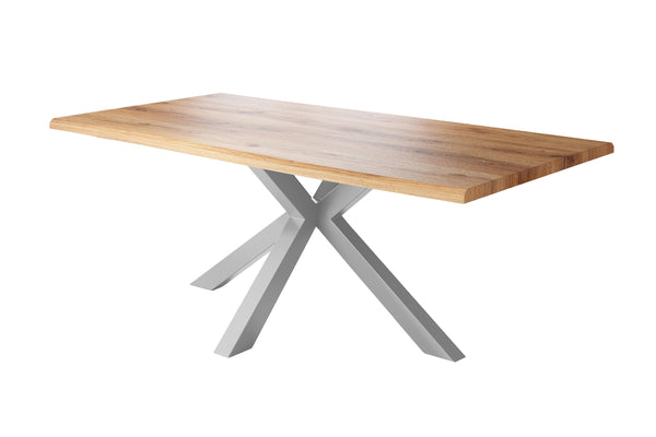 #holzwildeiche-optik #180x90 #spider-gestellsilber