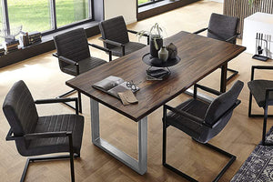 #wengefarben #220x100 #u-gestellsilber