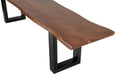 #nussbaumfarben #180cm #u-gestellschwarz