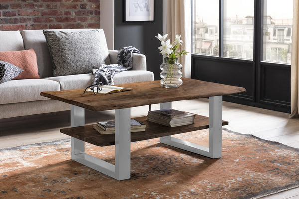 #akazienussbaumfarben #115x65 #u-gestellsilber