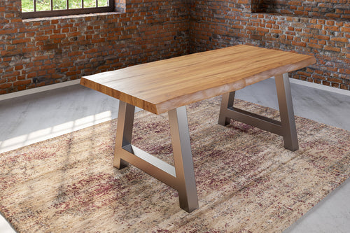#naturfarben #200x100 #a-gestellsilber