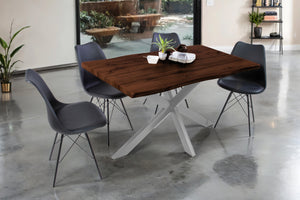 #nussbaumfarben #140x80 #spider-gestellsilber