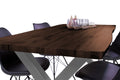 #nussbaumfarben #160x85 #x-gestellsilber