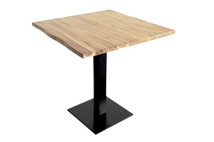 #akazienaturfarbenlackiert #80x80 #säulen-gestelleckigschwarz