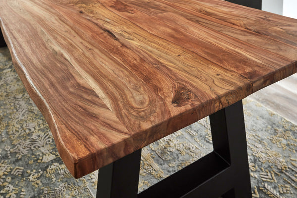 #sheeshamteakfarben #300x100 #a-gestellschwarz