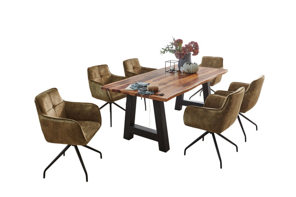 #sheeshamnaturfarbenlackiert #220x100 #a-gestellschwarz