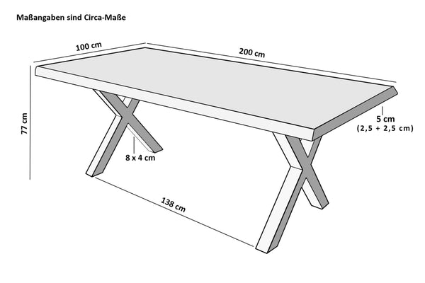 #roughfarben #200x100 #x-gestellschwarz