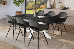 #holzgrau-optik #200x100 #spider-gestellweiß